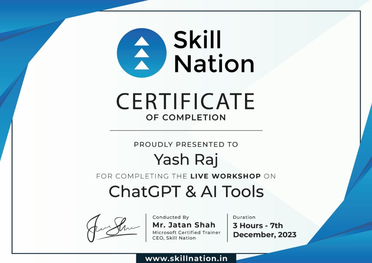 ChatGPT Mastery Certificate